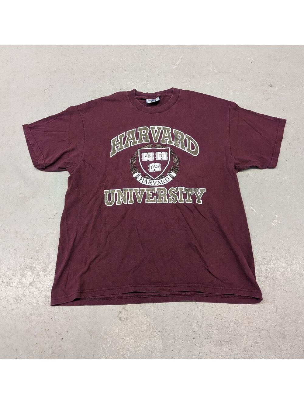 Vintage Y2K Harvard University Maroon Essential T-shirt